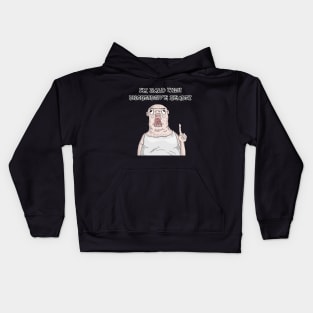 I'm bald with unobtrusive beauty Kids Hoodie